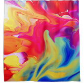 液体鮮やかアートワーク シャワーカーテン (正面)