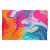 液体鮮やかアートワーク 枕カバー (裏面)