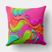 液体鮮やか絵を描 クッション (裏面)