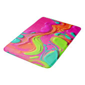 液体鮮やか絵を描 バスマット (アングル)