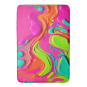 液体鮮やか絵を描 バスマット (正面縦)