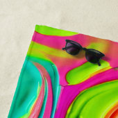 液体鮮やか絵を描 ビーチタオル (インサイチュ)