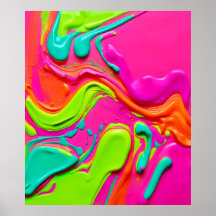 液体鮮やか絵を描