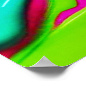 液体鮮やか絵を描 ポスター (角)