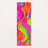 液体鮮やか絵を描 ヨガマット (正面)