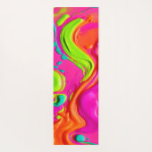 液体鮮やか絵を描 ヨガマット (裏面)