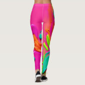 液体鮮やか絵を描 レギンス (裏面)