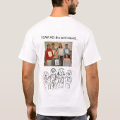 液化天然ガスの実験室のTシャツ Tシャツ (裏面)