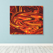 液化火災抽象芸術アート キャンバスプリント (インサイチュ (ウッドフロア))