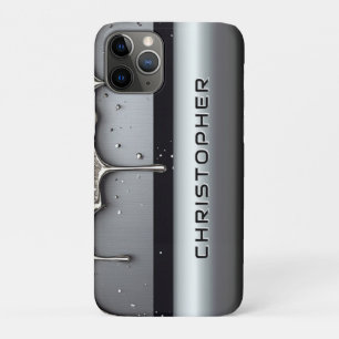 💧 液滴の名前の流れのカスタムアート iPhone 11 PROケース