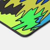 液滴溝カラフル状ストライプトリップ（幻覚体験）のような模様 デスクマット (コーナー)