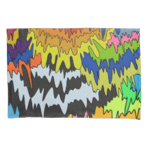 液滴溝カラフル状ストライプトリップ（幻覚体験）のような模様