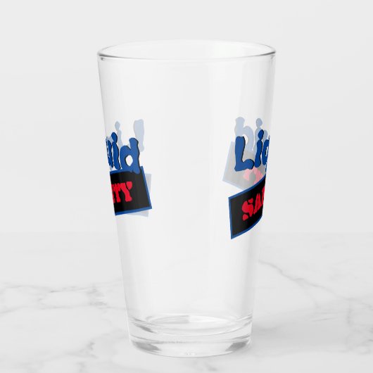 液状の正気ユーモア タンブラーグラス (右)