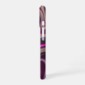 液状の蘭のホログラフィック フロー iPhone 16ケース (左側面)