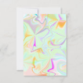 液状の虹色の性別が彼または彼女を明らかにする 招待状 (裏面)