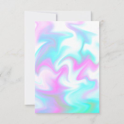 液状の虹色キャンディジェンダーが彼または彼女を明らかにする 招待状 (裏面)