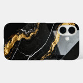 液状の金色の大理石の脈理 Case-Mate iPhoneケース (裏面 (横))