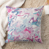 液状アクリル系流体アート装飾用クッション-抽象芸術 クッション (ブランケット)