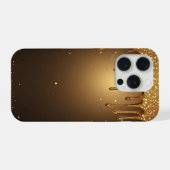💛 液状ゴールドドリップエレガンスギラギララグジュアリー✨👑 iPhoneケース (裏面横)
