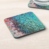 液状ブルーゲル抽象芸術 コースター (左側)