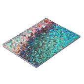 液状ブルーゲル抽象芸術 ノートブック (左側)