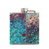 液状ブルーゲル抽象芸術 フラスク (裏面)