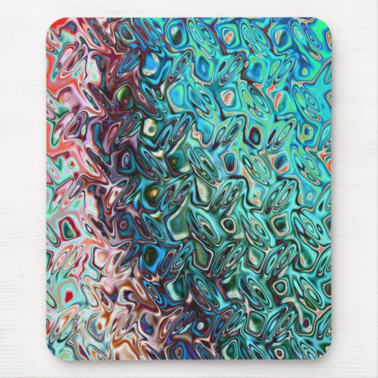 液状ブルーゲル抽象芸術 マウスパッド (正面)
