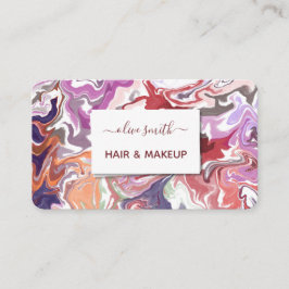 液状モダンアートアクリル 名刺