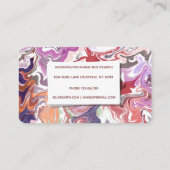 液状モダンアートアクリル 名刺 (裏面)