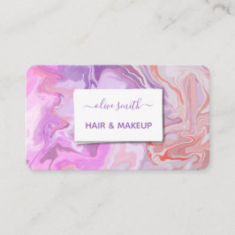 液状モダンアートアクリル 名刺