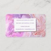 液状モダンアートアクリル 名刺 (裏面)