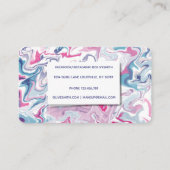 液状モダンアートアクリル 名刺 (裏面)