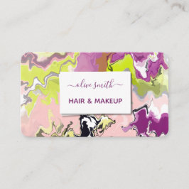 液状モダンアートアクリル 名刺