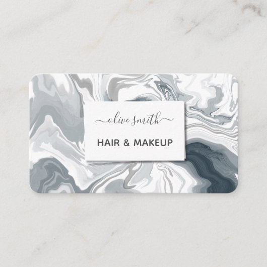 液状モダンアートアクリル 名刺 (正面)