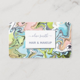 液状モダンアートアクリル 名刺