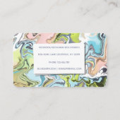 液状モダンアートアクリル 名刺 (裏面)