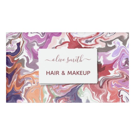 液状モダンアートアクリル 名札 (正面)