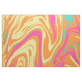 液状抽象芸術ピンク模様織物 ファブリック (ファットクウォーター)