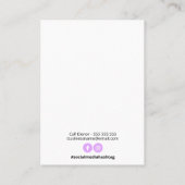 液状樹脂イヤリングディスプレイカード 名刺 (裏面)