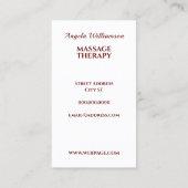 液状石窟カラフル抽象芸術 名刺 (裏面)