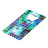 液状虹点抽象芸術型 クレジットカード栓抜き (正面アングル)