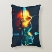 液白熱［赤熱］光を放つ滴 アクセントクッション (正面(垂直))