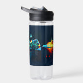 液白熱［赤熱］光を放つ滴 ウォーターボトル (右面)