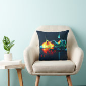 液白熱［赤熱］光を放つ滴 クッション (椅子)