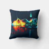 液白熱［赤熱］光を放つ滴 クッション (裏面)