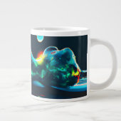 液白熱［赤熱］光を放つ滴 ジャンボコーヒーマグカップ (右)