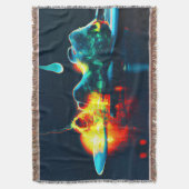 液白熱［赤熱］光を放つ滴 スローブランケット (正面縦)