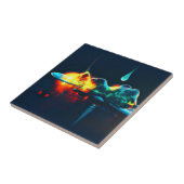 液白熱［赤熱］光を放つ滴 タイル (側面)