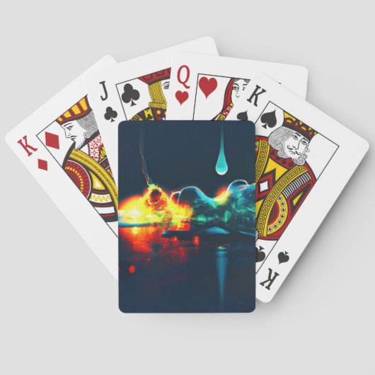 液白熱［赤熱］光を放つ滴 トランプ (裏面)