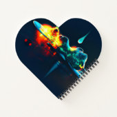 液白熱［赤熱］光を放つ滴 ノートブック (裏面)